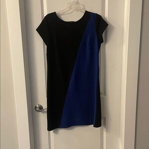 AGB Black and Blue Mini Dress